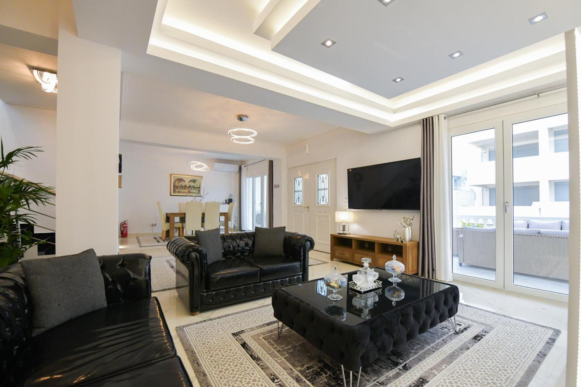Corinth Beach Blue Villa מראה חיצוני תמונה