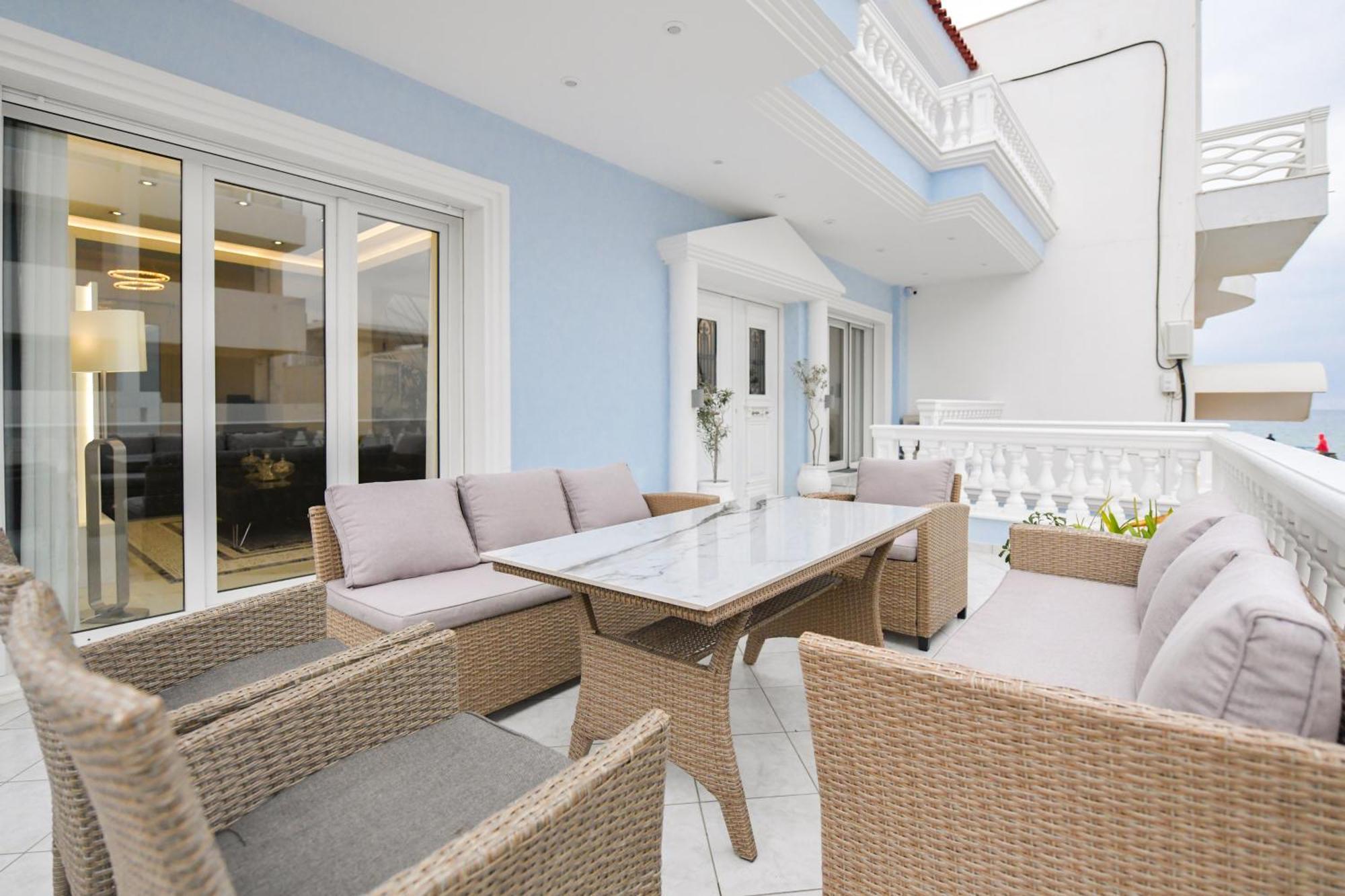 Corinth Beach Blue Villa מראה חיצוני תמונה