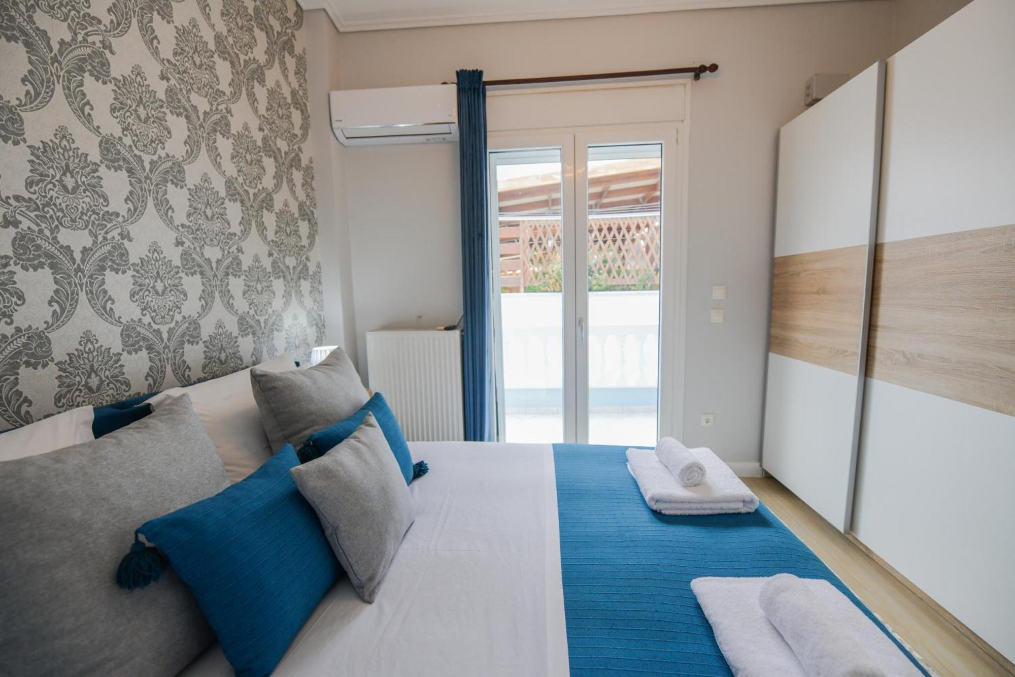 Corinth Beach Blue Villa מראה חיצוני תמונה