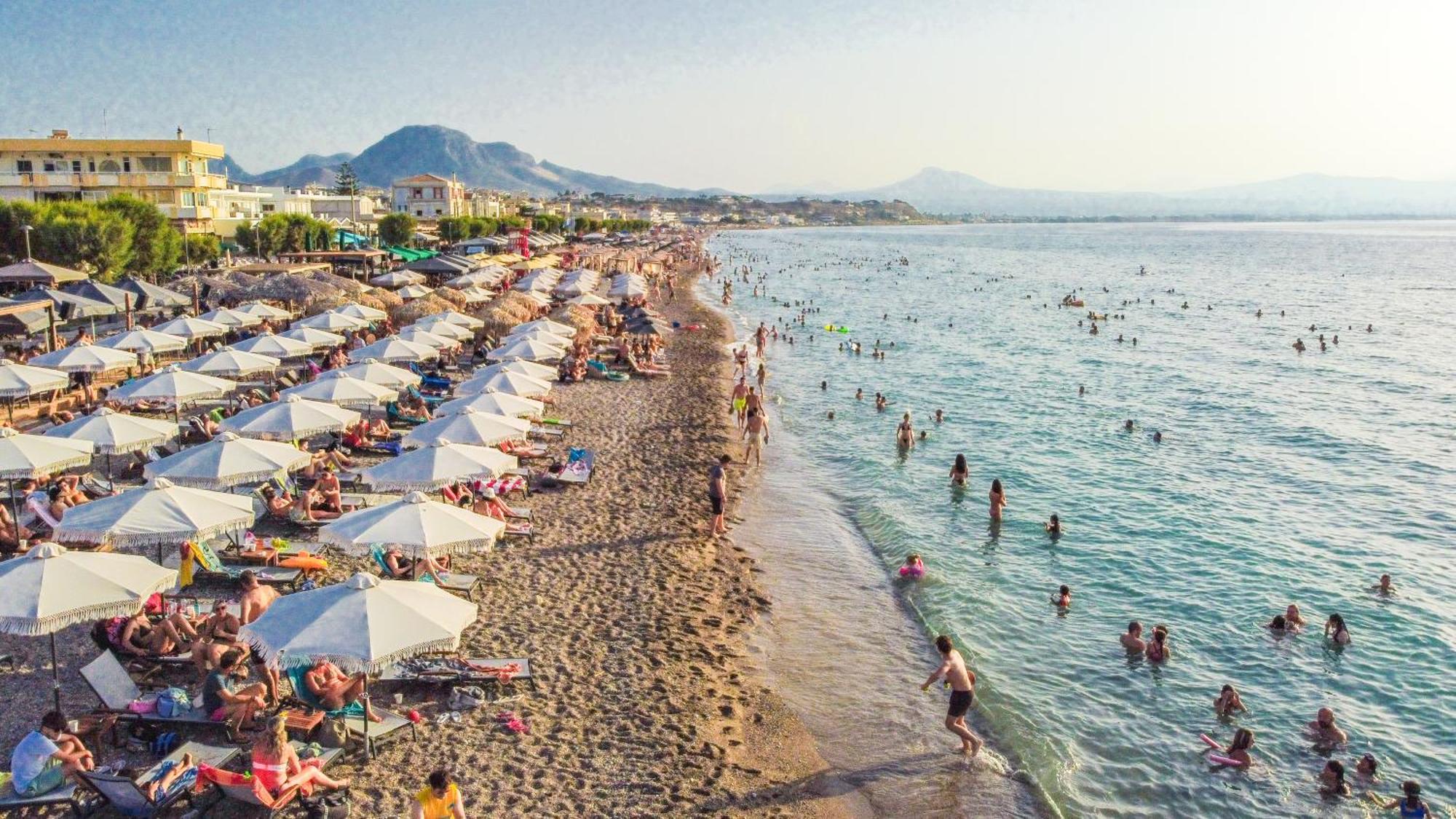 Corinth Beach Blue Villa מראה חיצוני תמונה