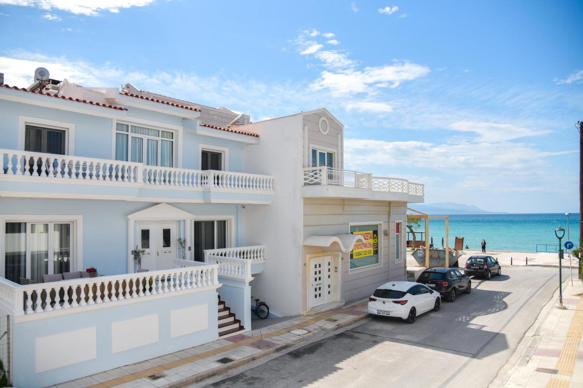 Corinth Beach Blue Villa מראה חיצוני תמונה